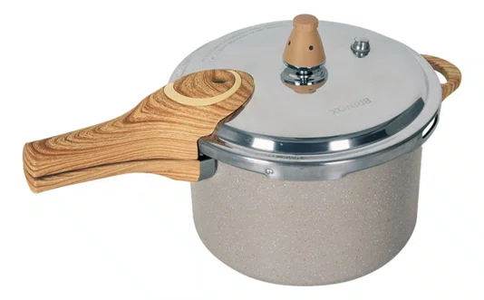 Panela De Pressão Ceramic Life Pressure 4,2l Areia Brinox