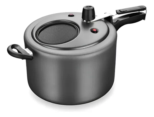 Panela De Pressão Mta 6002 Alumínio Antiaderente 4,5l Cor Grafite