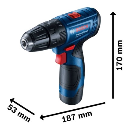 Parafusadeira e Furadeira á Bateria com Maleta Bosch GSB 120-LI 12V