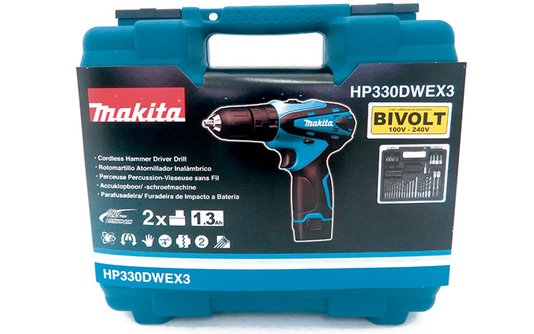 Parafusadeira Furadeira de Impacto Makita 12V HP330DWEX3