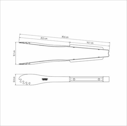 Pegador de Carne Lâmina Aço Inox e Cabo de Madeira Tramontina 21169/190