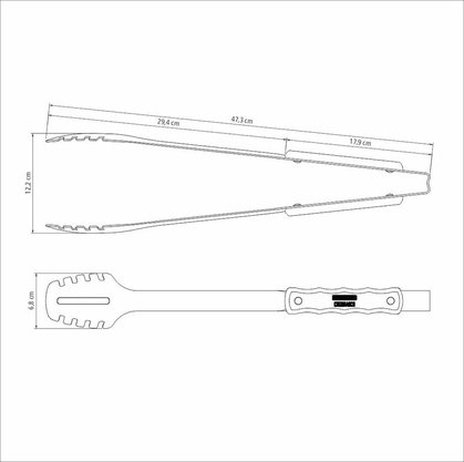 Pegador de Carne Lâmina Aço Inox e Cabo de Madeira Tramontina 26583/100