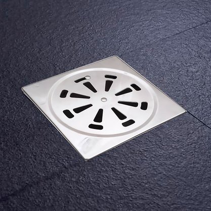 Ralo Grelha Abre e Fecha Inox Flvx Hidro 15x15cm RAF15