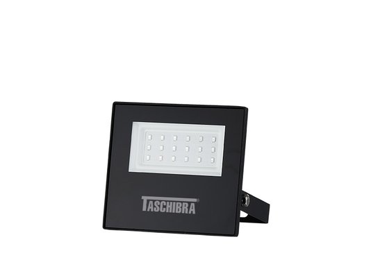 Refletor Led TR Slim Preto Taschibra 20w 6500k