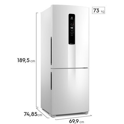 Refrigerador Frost Free Inverse 490L Branca IB7 Electrolux