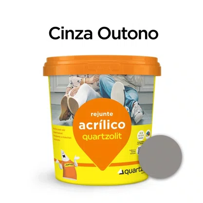 Rejunte Acrílico Cinza Outono Quartzolit 1kg