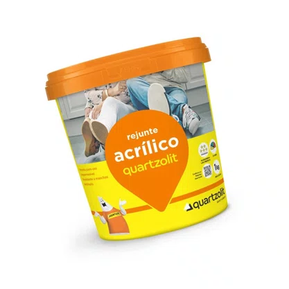 Rejunte Acrílico Cinza Platina Quartzolit 1kg