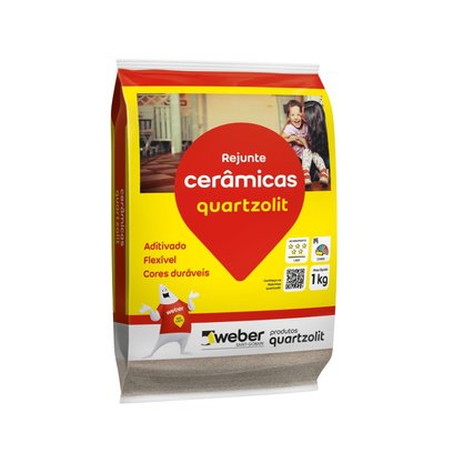 Rejunte Cerâmicas Marrom Tabaco Quartzolit 1 kg