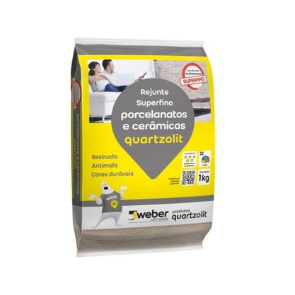 Rejunte Porcelanatos e Cerâmicas Palha Quartzolit 1kg