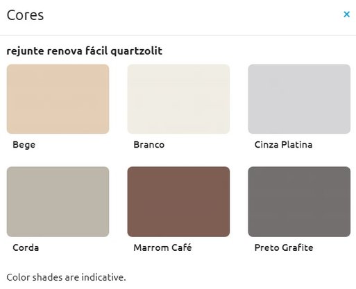 Rejunte Renova Fácil Cinza Platina Quartzolit 120ml
