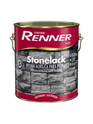 Resina Acrílica para Pedras Stonelack Incolor Renner 3,6 litros 1037