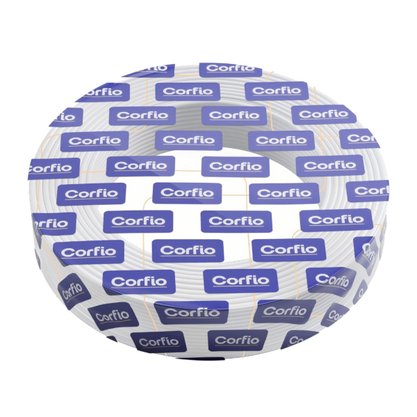 Rolo Cabo Fio Flexível Branco 100 Metros 750V 1,50mm Corfio