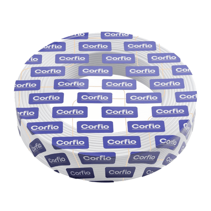 Rolo Cabo Fio Flexível Branco 100 Metros 750V 2,50mm Corfio