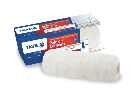 Rolo Pele de Carneiro Tigre 1320 23cm