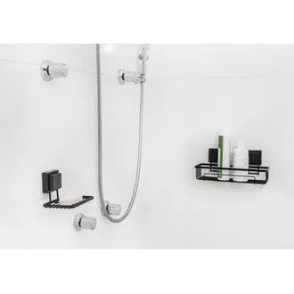 Saboneteira com Ventosa Preto Fosco Future 8051PT