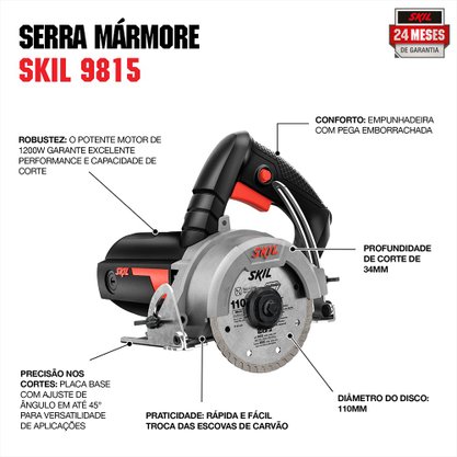 Serra Mármore Skil 1200W 9815