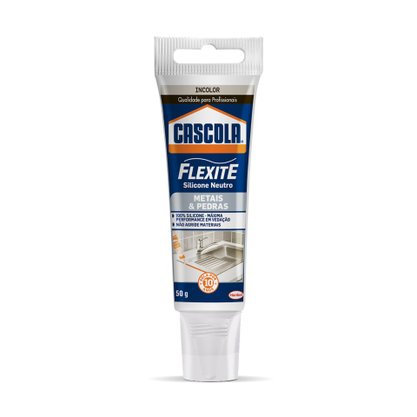 Silicone Metais e Pedras Incolor Cascola 50 gramas