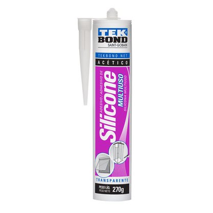 Silicone Multiuso Transparente TekBond 270 gramas