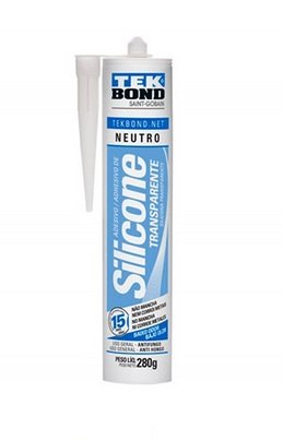 Silicone Neutro Transparente TekBond 280 gramas