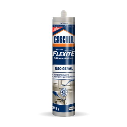 Silicone Uso Geral Incolor Cascola 252 gramas