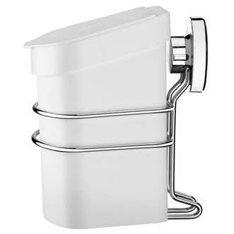 Suporte com Lixeira 2,5 Litros Branca com Ventosas Future 4022BC