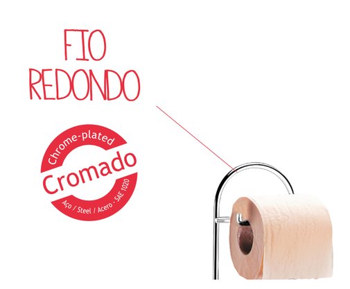 Suporte para Papel Higiênico Bel Giorno Brinox 1778/101