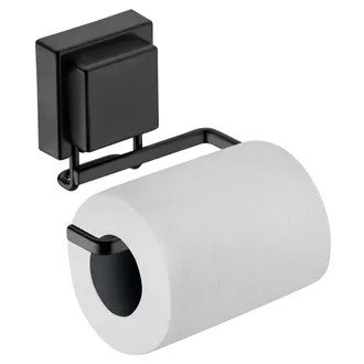 Suporte para Papel Higiênico com Ventosa Preto Fosco Future 8052PT