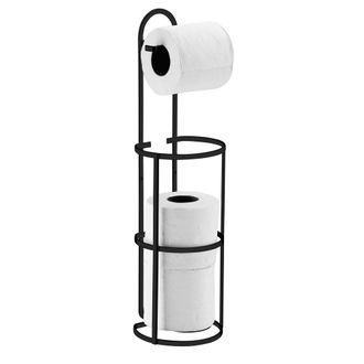 Suporte para Papel Higiênico para Chão ou Parede Preto Fosco Future 1609PT