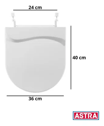 Tampa Assento Vaso Privada Incepa Calypso Em Pp Branco Astra