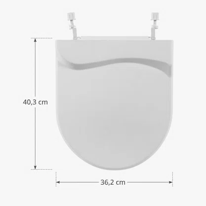 Tampa Assento Vaso Privada Incepa Calypso Em Pp Branco Astra
