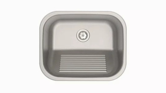 Tanque de Encaixe Tramontina Hera 34 L em Aço Inox Escovado 50x40 cm