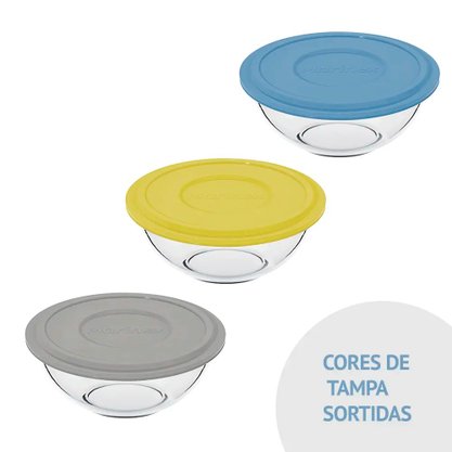 Tigela com Tampa Plus Marinex 3l 0308-33