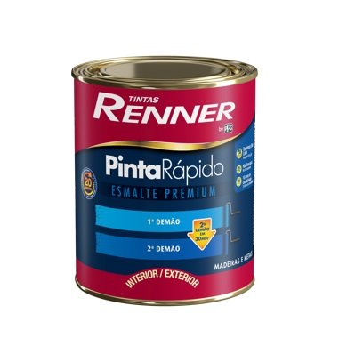 Tinta Esmalte Premium Pinta Rápido Branco Alto Brilho 900 ml 1300