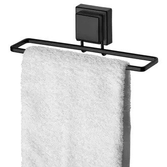 Toalheiro de Lavabo com Ventosa Preto Fosco Future 8053PT