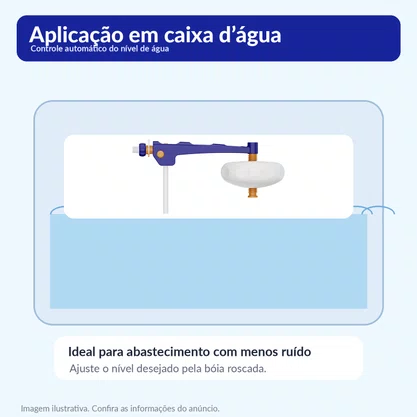 Torneira Bóia para Caixa D'água Click Tigre 1/2, 3/4 e 1"