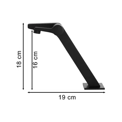 Torneira de Mesa para Banheiro 91017 C71 Requinte Preto Fosco Rainha
