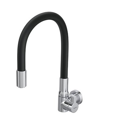 Torneira de Parede Hydramotion Preta com Cromada 1168