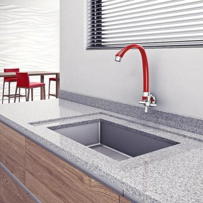 Torneira de Parede para Cozinha Vermelha com Cromada Tigre 300000630