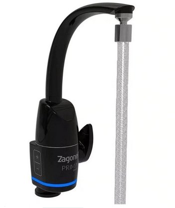 Torneira Elétrica de Parede ou Mesa Prima Touch Black Zagonel 5500w