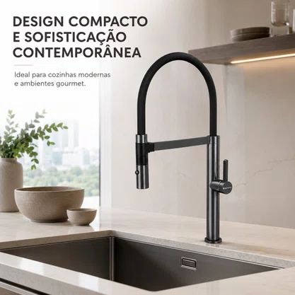 Torneira Misturador Imã Monocomando Debacco Grey 20.04.00175