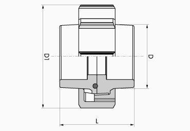 União PPR Dupla 25mm Tigre