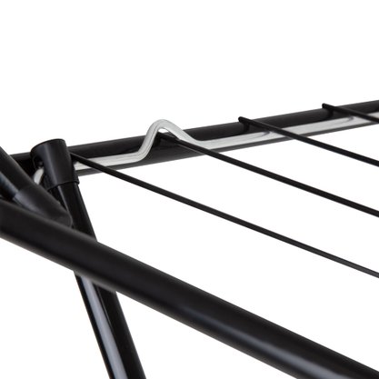 Varal de Chão com Abas Slim Preto Mor 6216