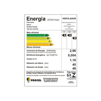 Ventilador de Coluna Britânia Maxx Force Turbo 160W BVT450