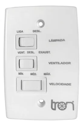 Ventilador De Teto Citrino Tron Branco 3 Pás