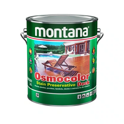 Verniz Osmocolor Stain Deck Castanho 3,6L Montana