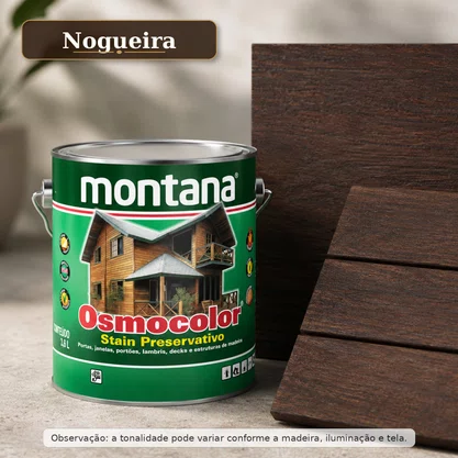 Verniz Osmocolor Stain Nogueira 3,6L Montana