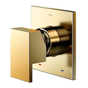 Acabamento Monocomando para Chuveiro Docol 3/4" Edge Minima Ouro Polido