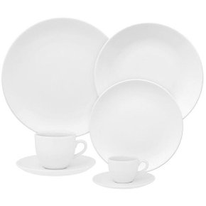 Aparelho de Jantar/Chá Oxford Coup White 30 PÇS
