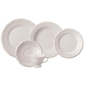 Jogo de Jantar e Chá 30 Peças Pomerode Branco Schmidt 114-0000