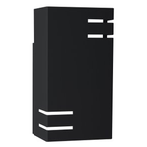 Arandela Ray Led Preto Fosco Taschibra 10W 2700K